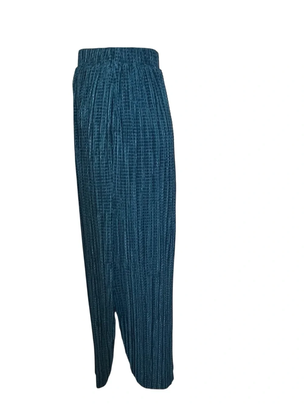 Anthropologie Sabina Musayev Odelle Textured Shimmer Skirt Pull On Blue Large